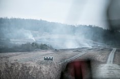 Scharfschießen mit dem Mehrzweckfahrzeug "Husar" auf der Gefechtsschießbahn in Thaures (Foto: Bundesheer/Christian Kickenweiz)