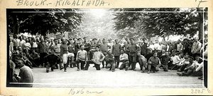 Russische Kriegsgefangene, die während des Ersten Weltkrieges im Brucker Lager untergebracht waren.