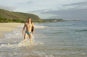 Wenige Tage vor dem Wettkampf am weltberühmten Waikiki-Strand inmitten des Pazifischen Ozeans. (Foto: Werner Planer)