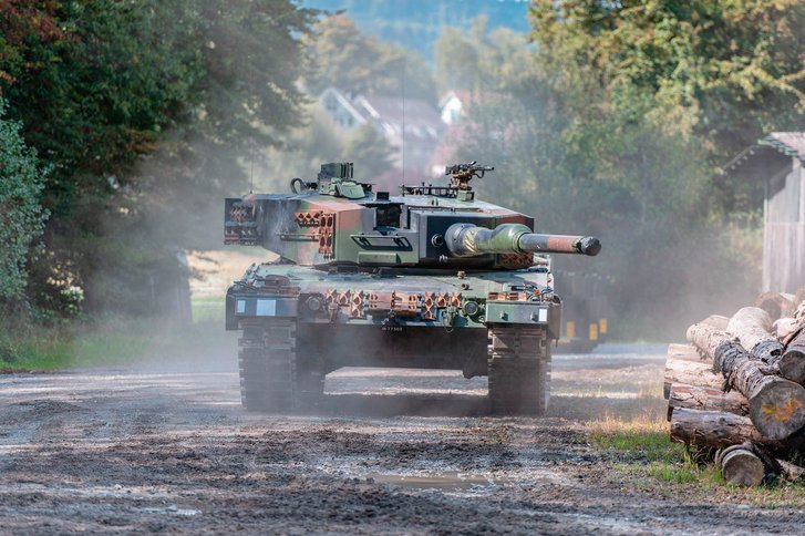 Der Kampfpanzer 87 "Leopard" der Schweizer Armee. (Foto: VBS)
