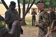 Deutscher Offizier der multinationalen Kräfte in Mali. (Foto: Eurocorps)