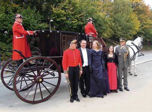 Der österreichische Botschafter in Dänemark Dr. Brezovsky auf dem Weg zur Überreichung des „Letter of Credence“ an Königin Margarethe II. von Dänemark. (Foto: Reiter)