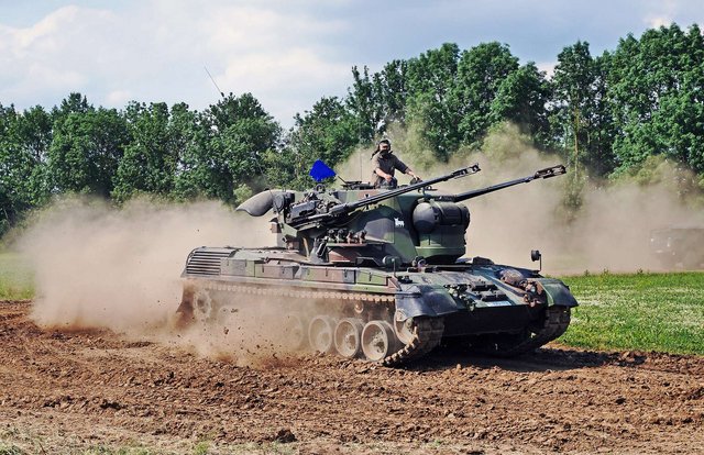 Flugabwehrkanonenpanzer "Gepard". (Foto: Rainer Lippert; CC BY-SA 4.0)