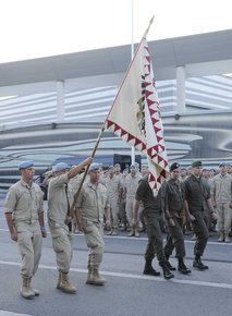 Der Abzug des österreichischen Kontigentes erfolgte militärisch in geordneter Form. (Foto: Bundesheer/Pusch)