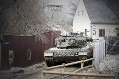 Kampfpanzer "Leopard" 2A4 in der UTA Steinbach. (Foto: RedTD/Gerold Keusch)