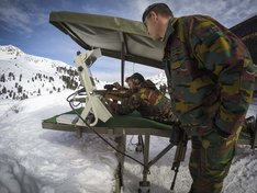 Belgische Wettkämpfer am Schießstand. (Foto: Bundesheer/Michael Steinberger)