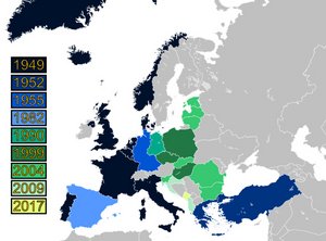 Die europäischen NATO-Erweiterungen im Überblick. (Grafik: Patrickneil, CC-BY-SA-3.0-migrated)