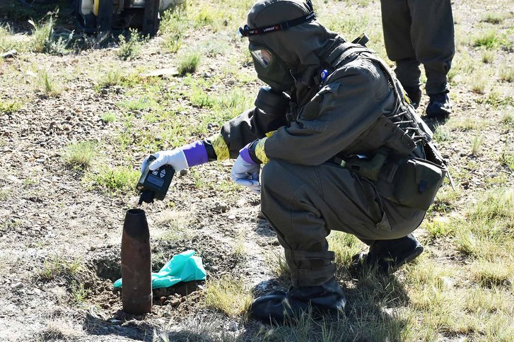 Der Lightweight Chemical Detector (LCD 3.3) kann alle gängigen chemischen Kampfstoffe gleichzeitig anzeigen und zusätzlich einige Toxic Industrial Chemicals. (Foto: Bundesheer/Friedrich Binder)