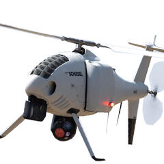 Unbemannter Camcopter im Flug. (Foto: Schiebel)
