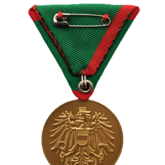 Verwundetenmedaille 1. Klasse BMI Rückseite (Foto: Peter Steiner)