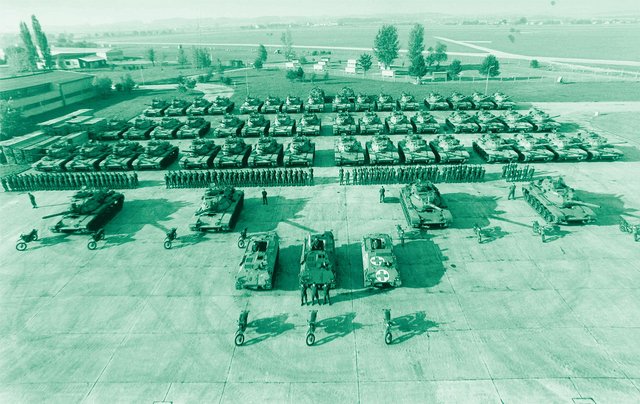 Das Panzerbataillon 14 mit seinem damaligen Hauptwaffensystem, dem M-60 mit seiner 105-mm-Kanone. (Foto: Bundesheer/PzB14)