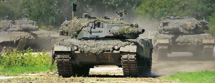 Kampfpanzer 'Leopard' 2A4 der Schweren Brigade. (Foto: Bundesheer/Filzwieser)