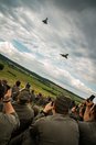 Eurofighter des ÖBH  beim Abfangen eines Flugzeuges. (Foto: Bundesheer/Rainer Zisser)