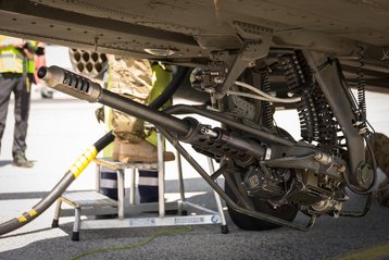 Bordbewaffnung eines US-Hubschraubers. (Foto: Bundesheer/Kommando Luftstreitkräfte)