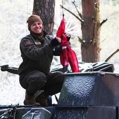 Ein lettischer Soldat während der Schießausbildung in Allentsteig. (Foto: Bundesheer/Gerald Grestenberger)
