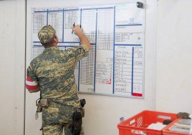 Dienst im Sammelzentrum für hsF in Nickelsdorf. (Foto: RedTD/Gerold Keusch)