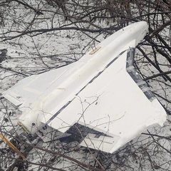 Eine Russische „Gerbera-2“ Drohne, die im Jänner 2025 von ukrainischen Kräften abgefangen wurde. (Foto: dpsu.gov.ua; CC BY-SA 4.0)