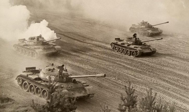 Panzer der UdSSR während einer Übung. (Foto: Archiv Truppendienst)