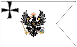 Die preußische Seekriegsflagge. (Grafik: wikipedia)