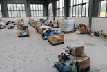 In Breclav (Tschechien) werden die Hilfsgüter kurz gelagert bevor sie verteilt werden. (Foto: Ewald Richter)