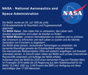 Im Vergleich mit der NASA. (Grafik: Logo NASA)