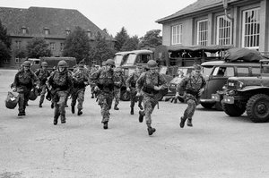 Im Laufschritt zum Antreteplatz. (Foto: Bundesheer)