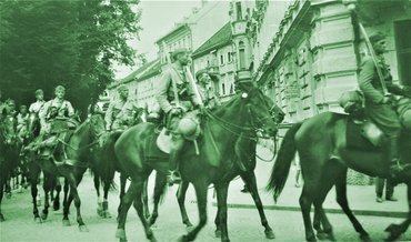 MG-Abteilung der Schwadron 5 im Jahr 1927 in Graz. (Foto: Archiv Hausdorf)