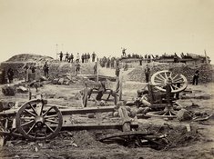 Die Düppeler Schanzen nach der Erstürmung. (Foto: Dänisches Nationalmuseum)