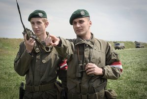 Soldaten beim Überwachen der Staatsgrenze im Assistenzeinsatz. (Foto: HBF/Pusch)