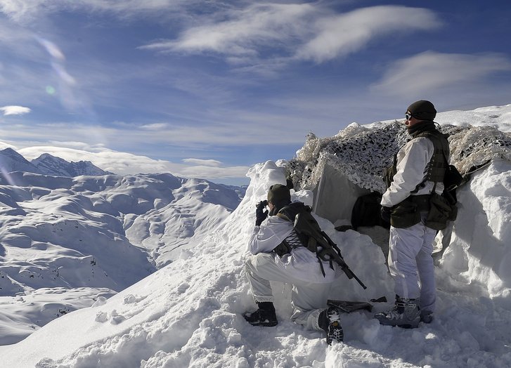 Eine Beobachtungsstellung auf 3 000 Meter Höhe. (Foto: Schwärzler)