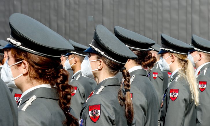 Ausmusterung an der Heeresunteroffiziersakademie. (Symbolfoto: Bundesheer/Anton Mickla)