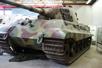 Der Königstiger der Deutschen Wehrmacht hatte bereits eine 8,8-cm-Panzerkanone. (Foto: Michael Barthou, mit freundlicher Genehmigung des Deutschen Panzermuseums Munster)