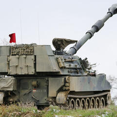 Die kleinen Verbände AAB4 und ArtBtl131 nutzen ein Rohrartilleriesystem im Kaliber 155 mm. Das Bundesheer setzt dabei auf die M109-A5Ö. (Foto: RedTD/Sascha Harold)