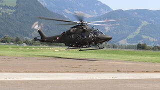 AW169 bei der Landung
