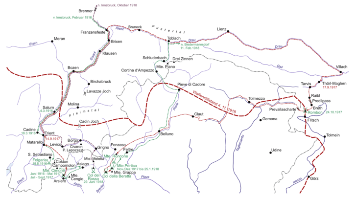 Der "lange Marsch" des Franz Gaisbauer. (Grafik: Aschenbrenner)