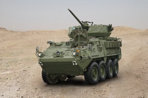 Orbital ATK´s XM813 Bushmaster Chain Gun integrated with KONGSBERG MCT-30 remote turret on the U.S. Army#s Stryker M1296 Infantry Carrier Vehicle will provide Stryker crews with greater firepower and survivability.
(Photo: DoD/Cpl. Pete Thibodeau, U.S. Marine Corps)