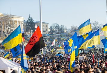 Anti-Regierungsdemonstration auf dem Maidan in Kiew am 29. Dezember 2013. (Foto: Sasha Maksymenko <a href="https://creativecommons.org/licenses/by/2.0/deed.en" target ="_new">CC BY 2.0 </a>)