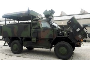 Militärische Pannenhilfe mit dem gepanzerten Dingo 2 A3 MatE (Materialerhaltung). (Foto: Bundesheer/StbB3)