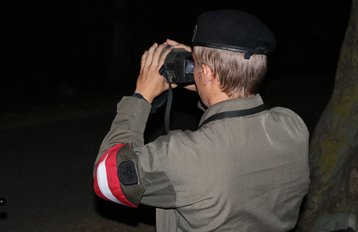 Ein Soldat bei der Grenzraumüberwachung. (Foto: TD/Keusch)