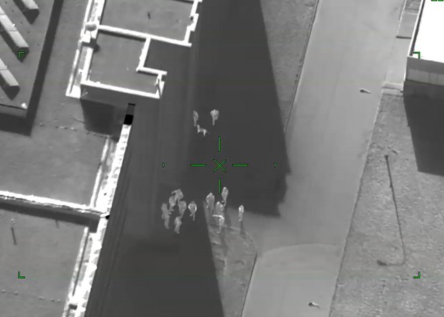 Ein Wärmestrahlungsluftbild, fotografiert mit dem FLIR380HD. (Foto: Bundesheer/Luftaufklärungsstaffel)