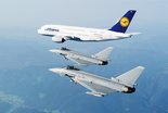 Zwei Eurofighter bei einer Abfangübung. (Foto: Bundesheer/Markus Zinner)