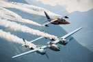 Display der Flying Bulls mit einer Lockheed P-38 "Lightning" und einem "Alpha Jet". (Foto: Bundesheer/Horst Gorup)