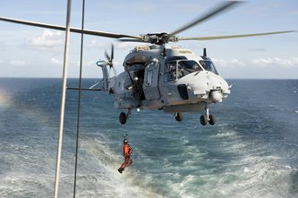 NH90 „Sea Lion“ der französischen Marineflieger. Frankreich war einer der Mitentwickler des mittleren Transporthubschraubers. (Foto: Sirpa Marine/CC BY-SA 3.0)