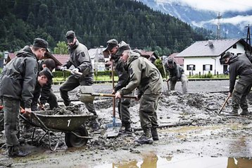 Assistenzeinsatz zur Bewältigung von Katastrophen ist eine Teilaufgabe des Bundesheeres. (Foto: ÖBH)