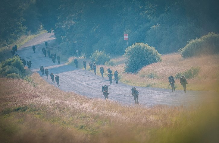Soldaten beim Marsch. (Foto: Bundesheer/Daniel Trippolt)