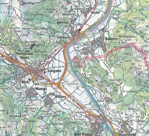 Der Felsen Ellhorn (Kartenmitte) liegt am Schnittpunkt dreier Bewegungslinien und hat für die Schweiz eine strategische Bedeutung.