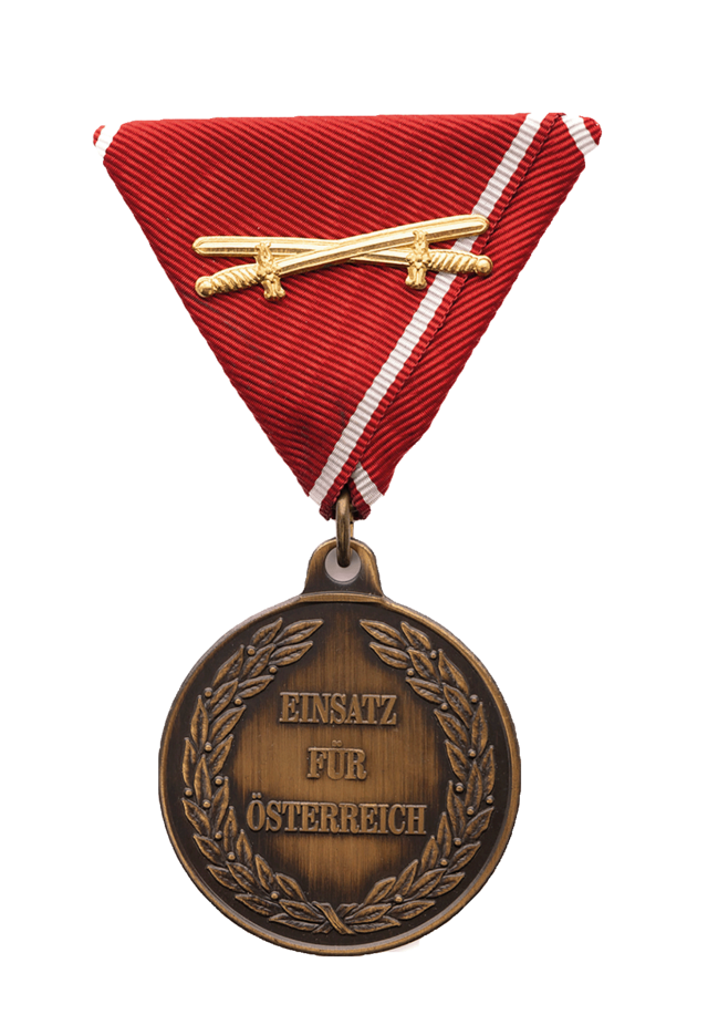 Einsatzmedaille lit. a Vorderseite (Foto: Peter Steiner)