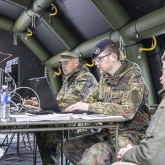 Gefechtsstand von innen. (Foto: Eurocorps)