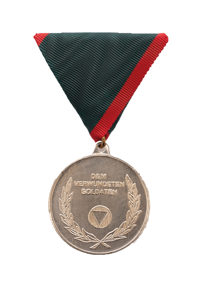 Verwundetenmedaille 2. Klasse BMLV Vorderseite (Foto: Peter Steiner)