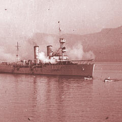Die Dalmacija im Jahr 1938 vor Split. (Foto: Hrvatski Pomorski Muzei Split)